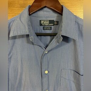 Vintage Polo Ralph Lauren men’s large butting down blue size large